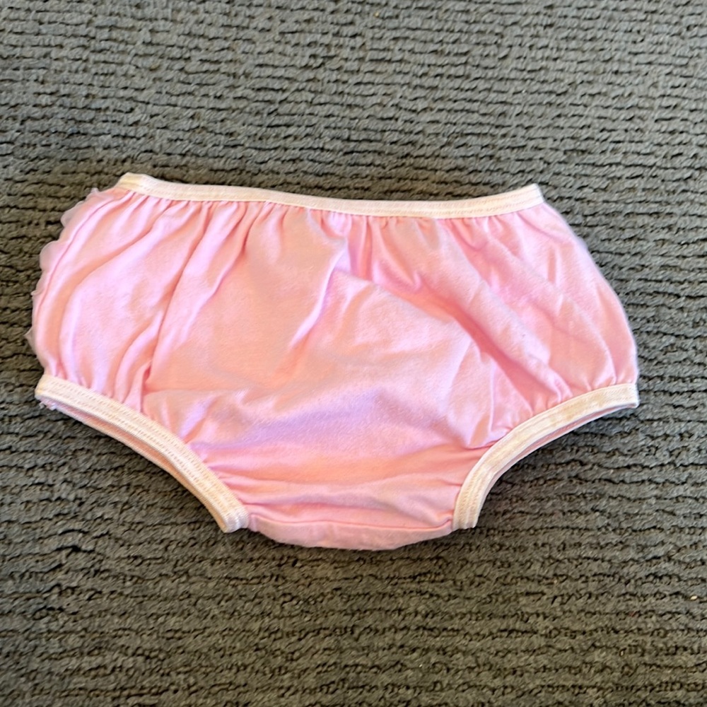 Girls 12 month old pink ruffle bloomers